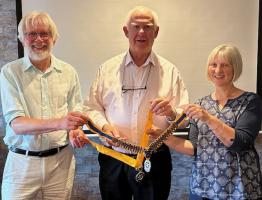 The three presidents for 2024/25- David, Mike and Elke